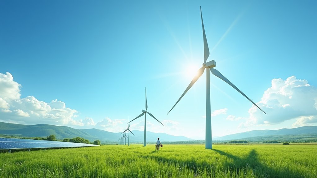 wind turbines generate clean energy